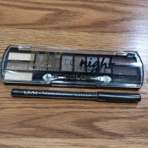 👁👁NWT NYX Black Shimmer Eye Pencil •LA Colors Day to Night Eyeshadow👁👁